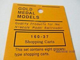 Gold Medal Models # 160-37 Shopping Carts Pack of 8 N-Scale image 2
