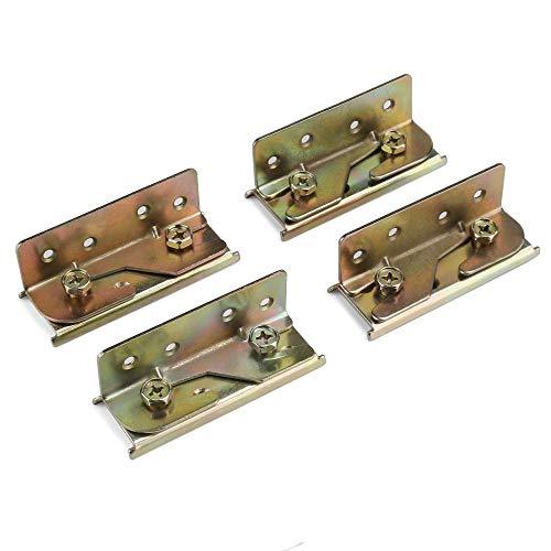 Bed Rail Bracket Besuntek Heavy Duty No-mortise Bed Rail Fitting For 