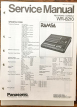 Panasonic / Ramsa WR-8210 Recording Console  Service Manual *Original* - $24.09