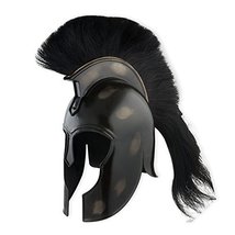 Nauticalmart Medieval Knight Trojan Helmet With Black Plume