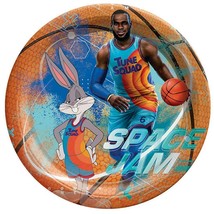 Space Jam Dessert Plates Birthday Party Supplies Features LeBron James 8 Count - $3.95