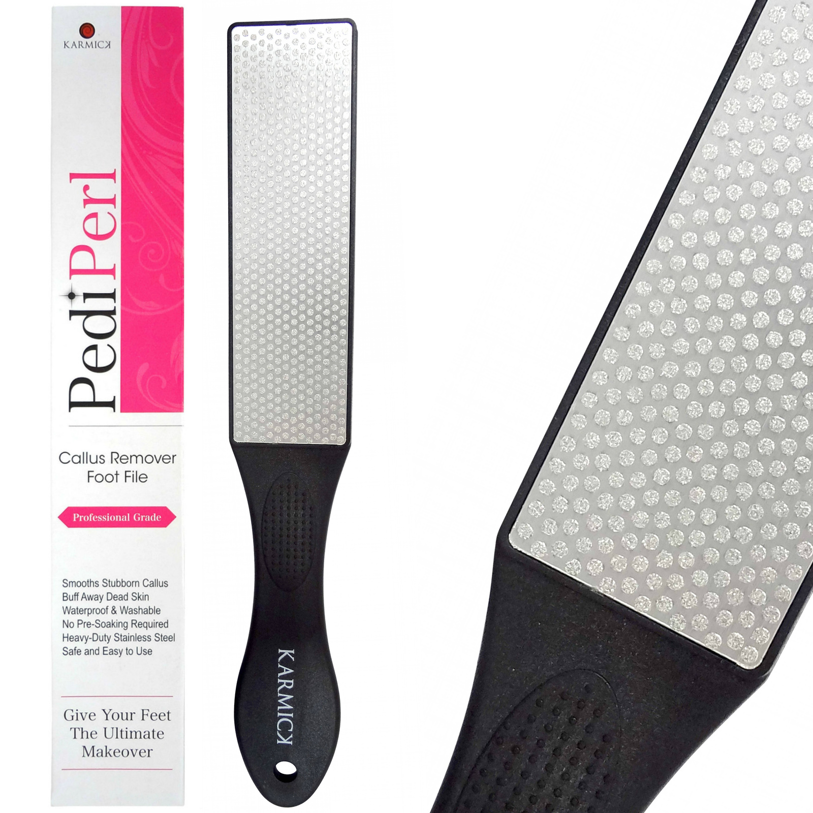 Pedicure Foot File Callus Remover Professional Grater Foot Rasp Black