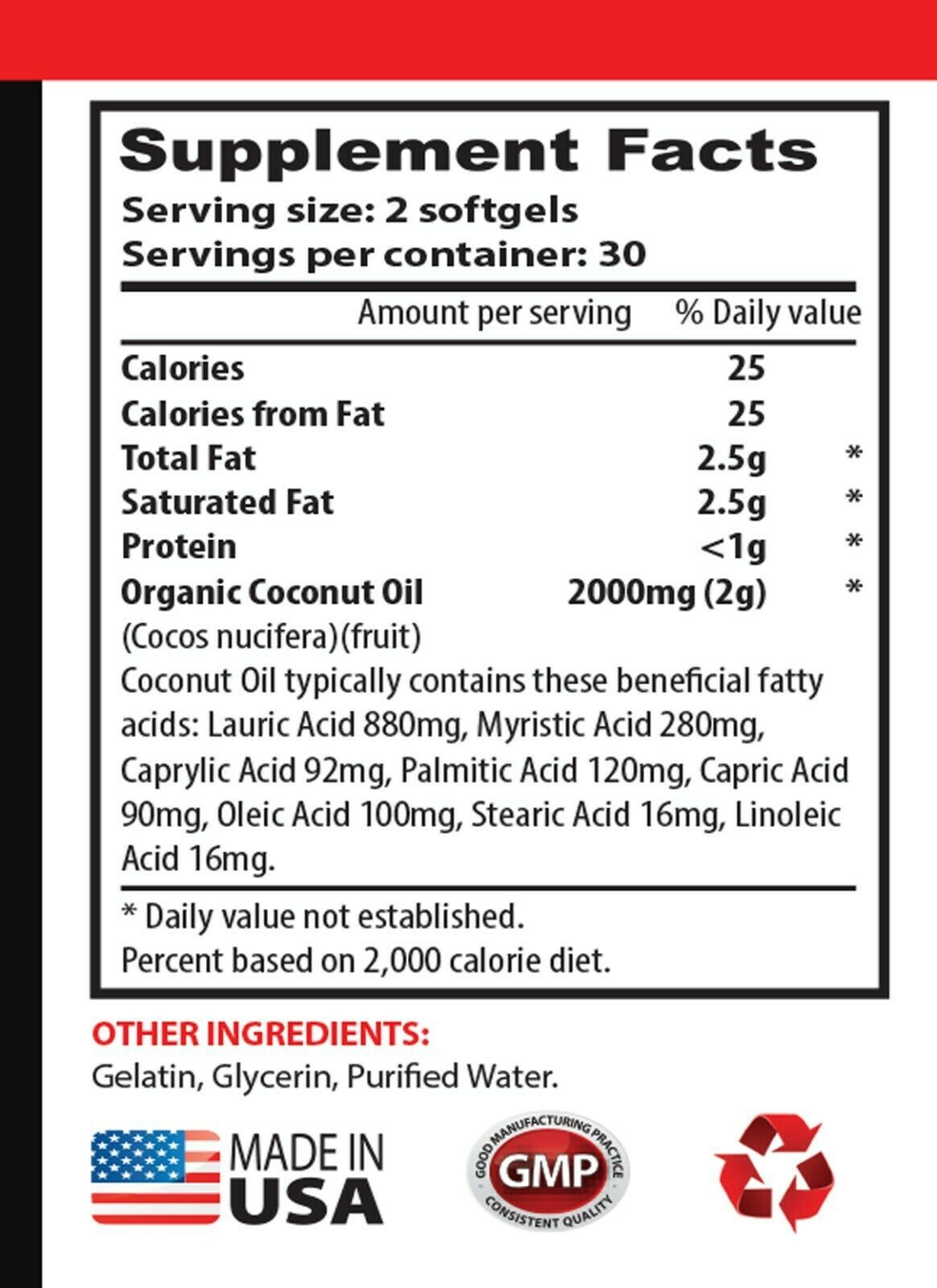 weight loss natural supplements ORGANIC COCONUT OIL coconut supplement 2B Dietary Supplements