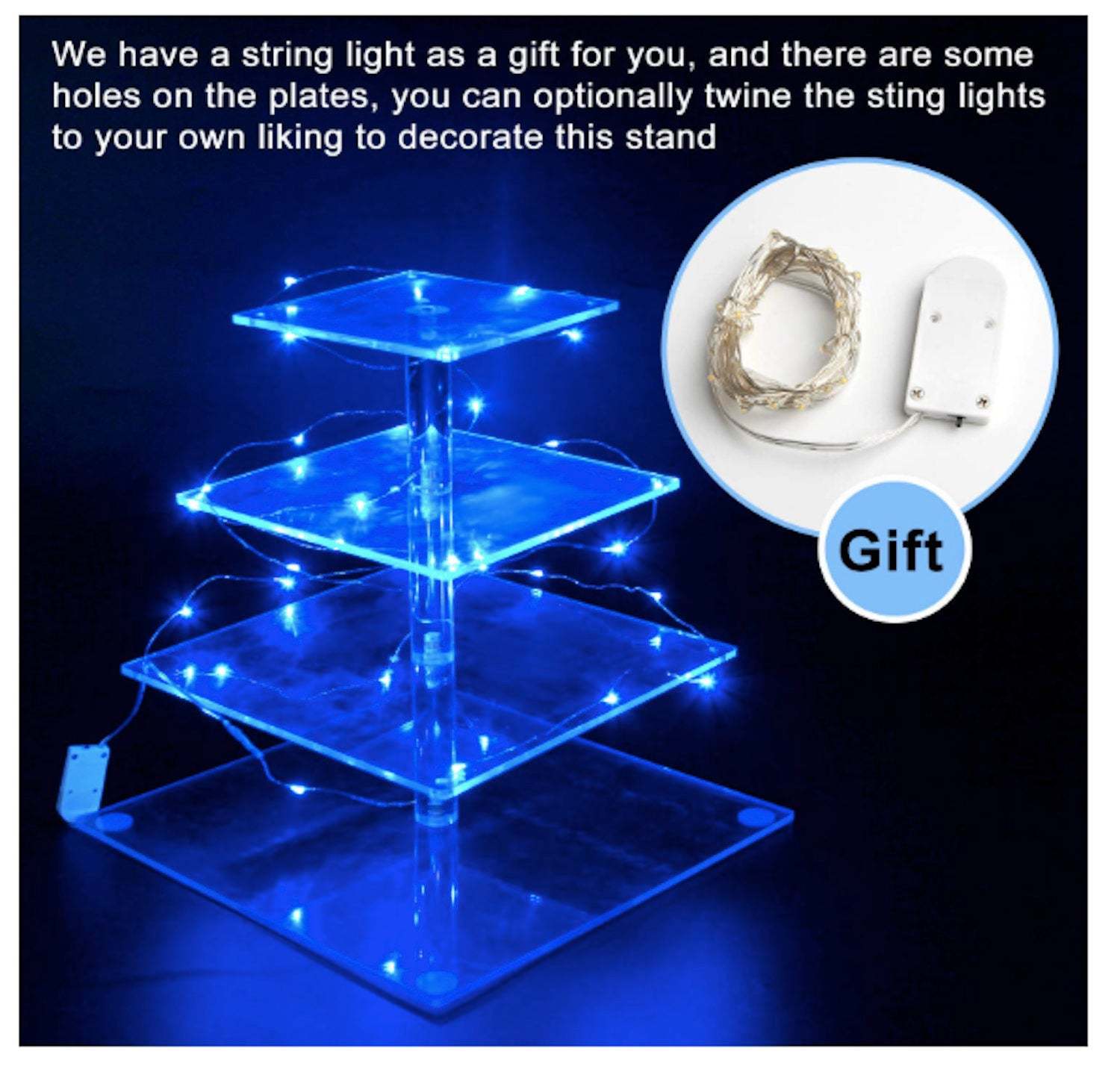 Lighted Cupcake Stand Birthday Cupcake Stand Wedding Dessert Table