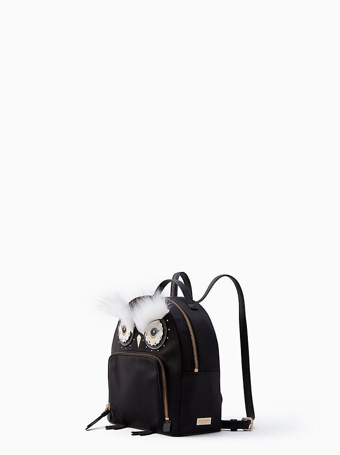 NWT Kate Spade Star Bright Owl Tomi Cityscape Leather Mini Backpack MSRP $329