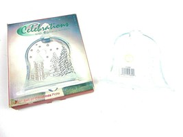 Crystal Clear Industries Celebrations Warm Wishes 7 3/4&quot; Bell Of Christm... - $17.81