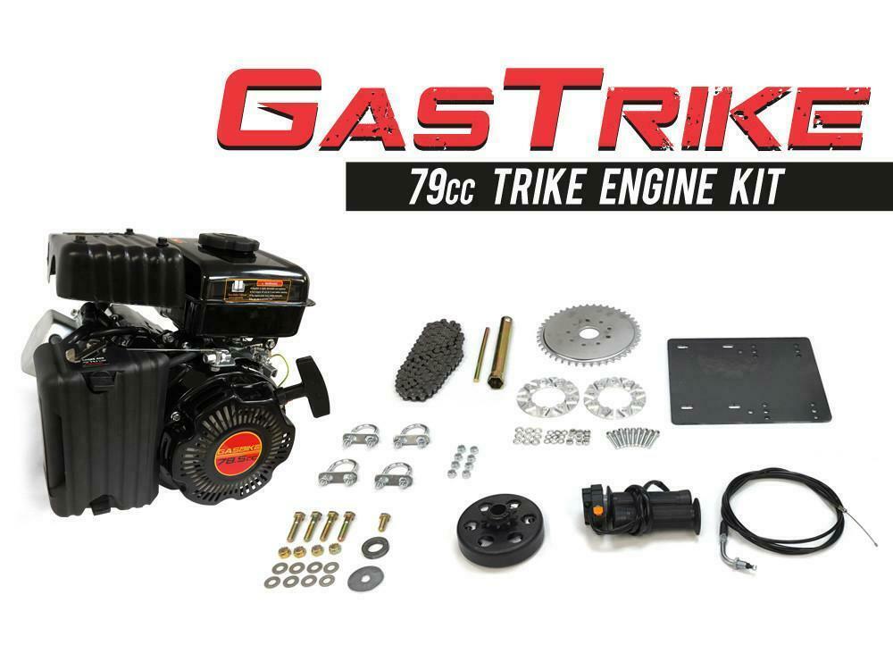 4 Stroke 78.5cc Trike Engine Kit Gas Motorized Bicycle Parts