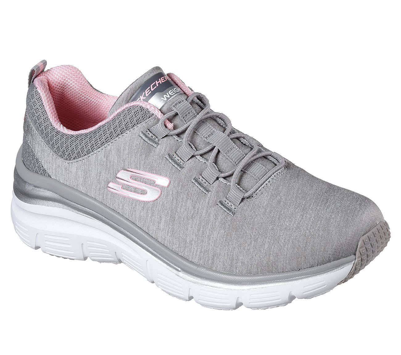 12716 Gray Light Pink Skechers Shoe Memory Foam Women Slip On Comfort Casual New Athletic 4309