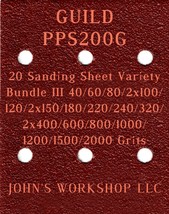 GUILD PPS200G - 17 Different Grits - 20 Sheet Variety Bundle III - $18.97