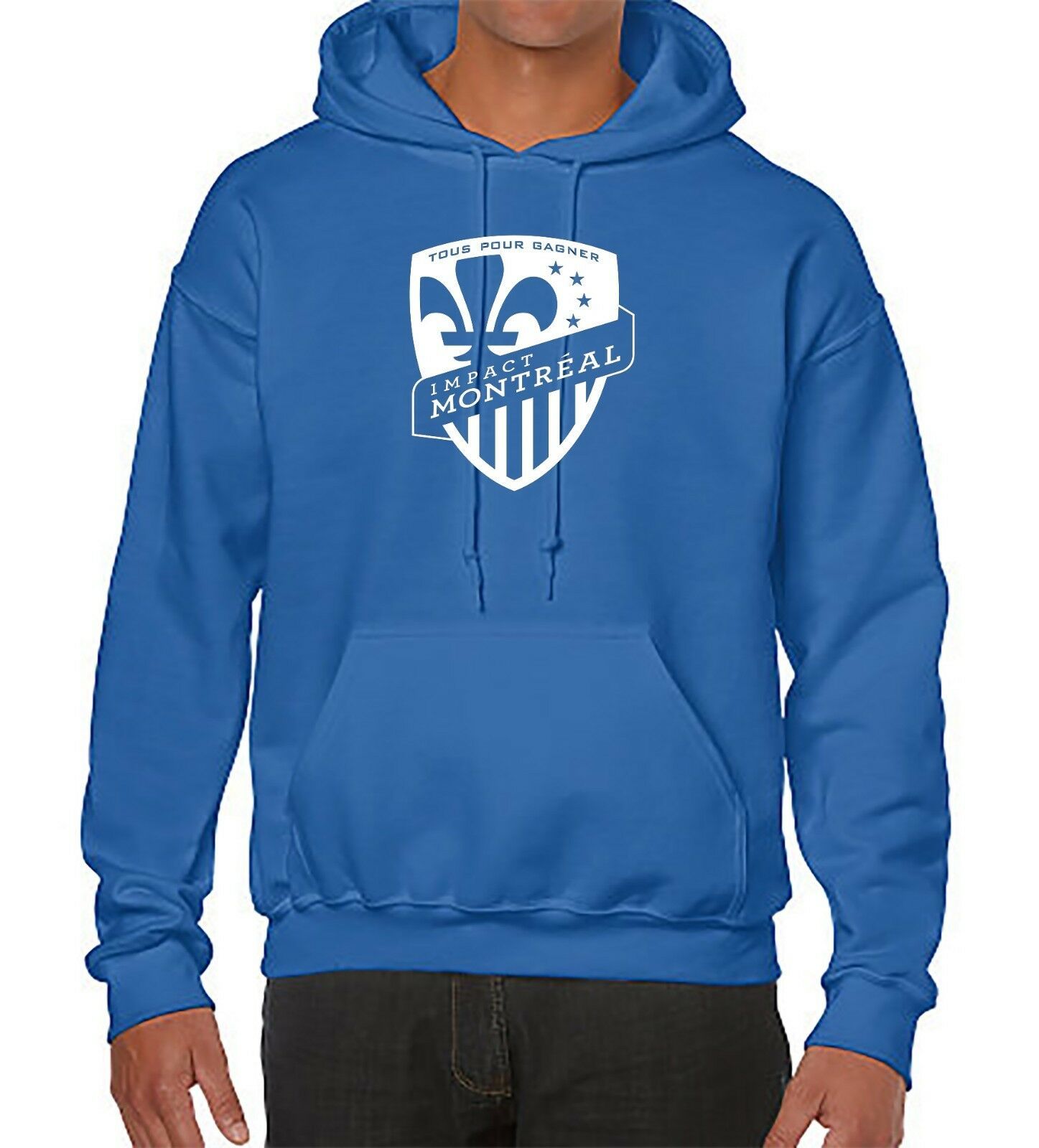 Soccer team hoodie sweater with Montreal Impact logo comfort hoodie