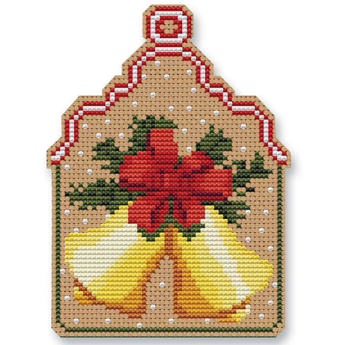 Christmas Bells Ornament Kit cross stitch Colonial Needle Other