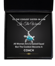 Coach Sister-in-Law Necklace Gifts - Turtle Pendant Jewelry Present From  - $49.95