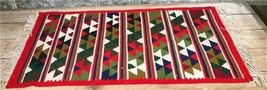 Hungarian Wool Textile Art Panel, Vintage Throw Area Wool Carpet Rug Run... - $99.00