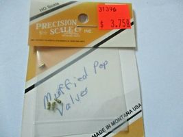 Precision Scale # 31396 Valves Pop Muffled Brass 4 per Pack HO-Scale image 3
