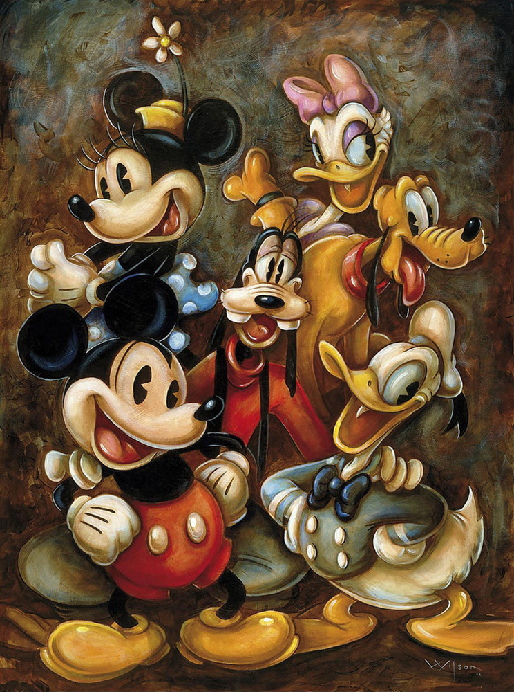 Mickey Mouse Painting Walt Disney