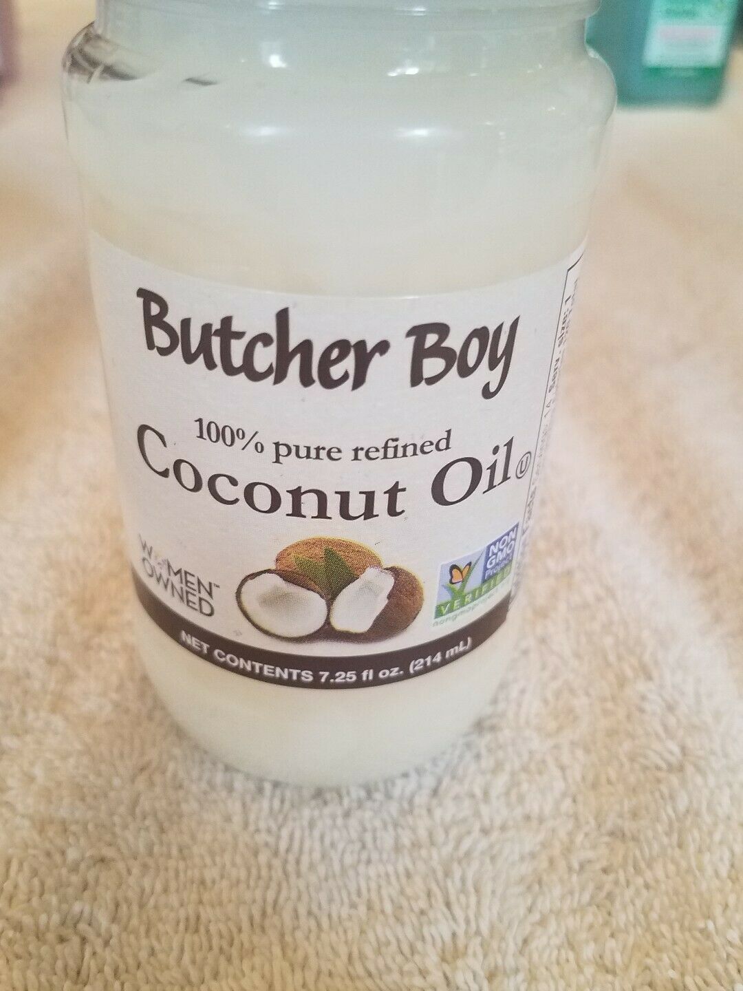 Butcher Boy 100 Refined Coconut Oil 7.25 oz (214ml) NonGMO Cooking