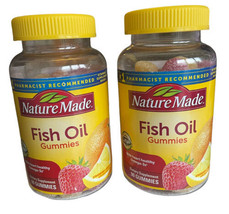 2x Nature Made Fish Oil Gummies Vitamins 90 Strawberry, Lemon &amp; Orange -... - $42.05
