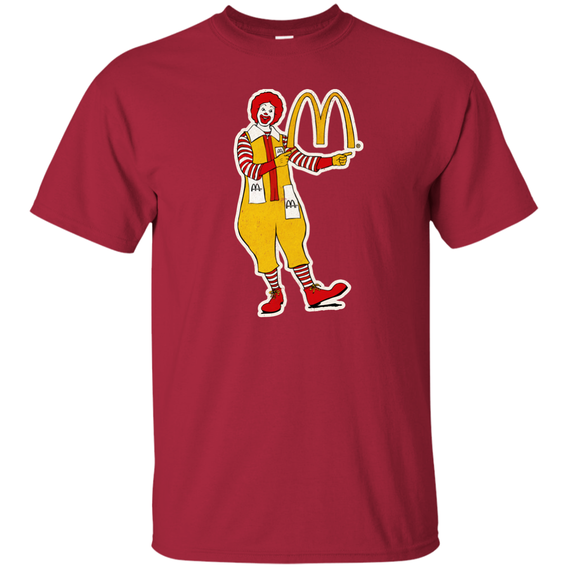 Ronald McDonald Gildan Ultra Cotton T-Shirt - Cardinal - T-Shirts, Tank ...