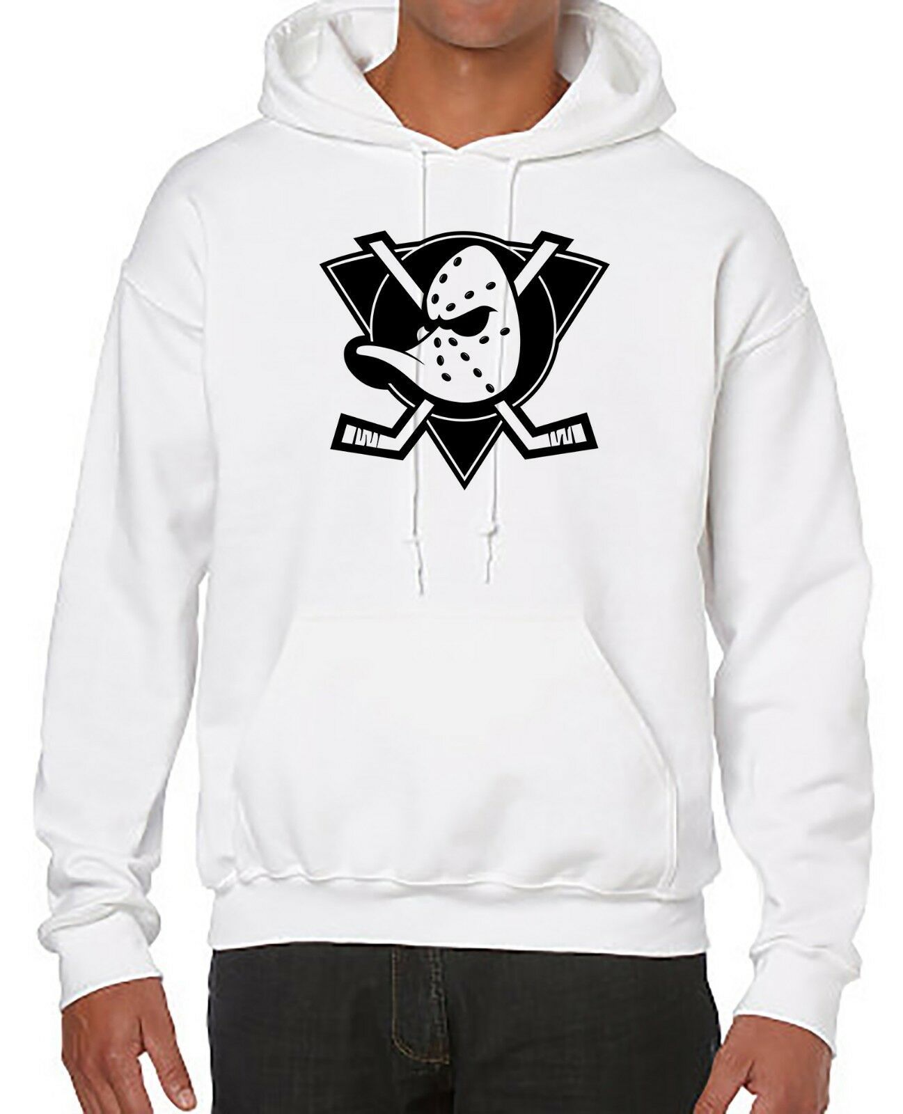 Hockey Team Hoodie - Sweater With Anaheim Ducks Logo - Comfort Hoodie ...