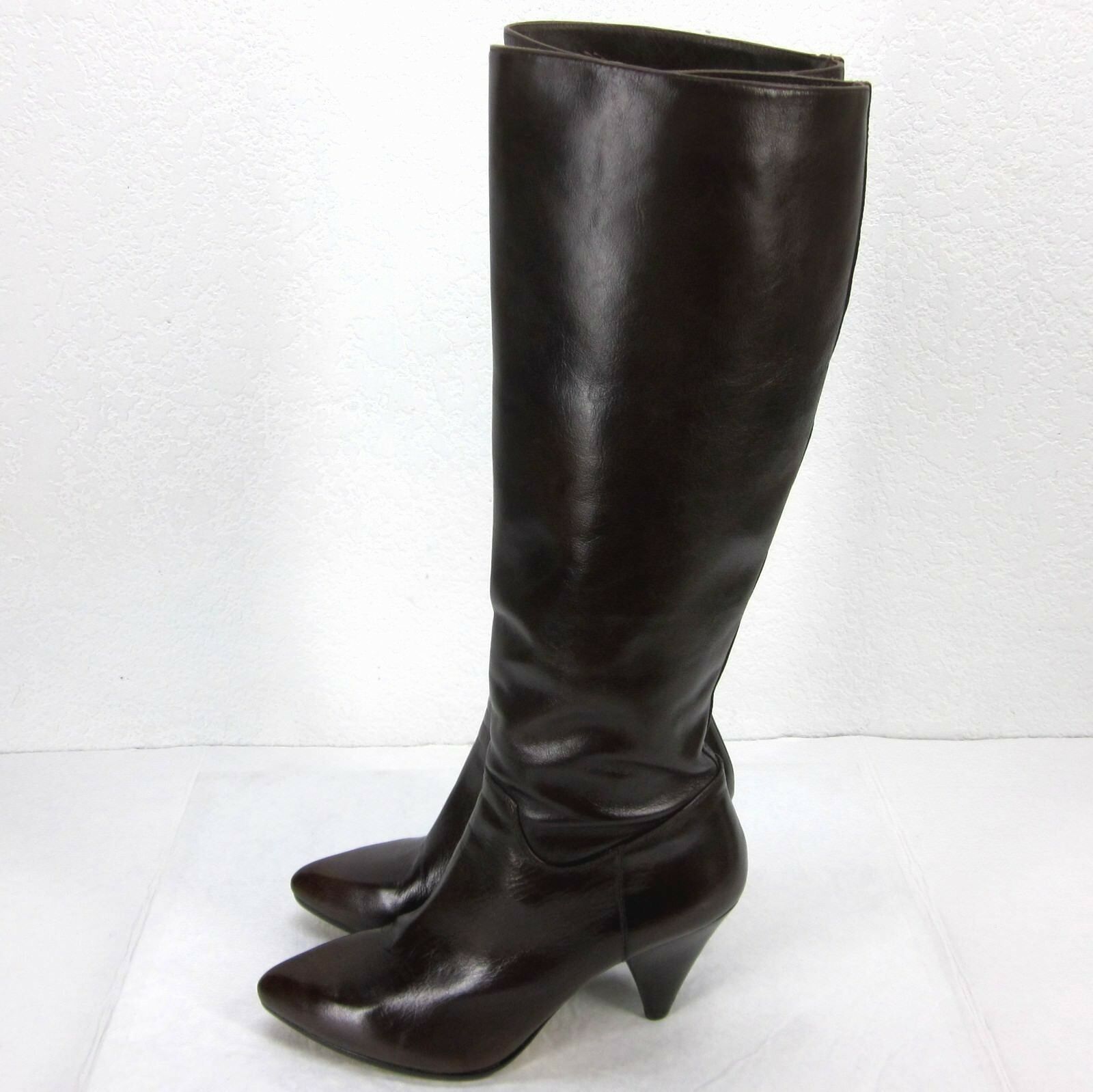 michael kors brown heel boots
