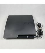 Parts PlayStation 3 PS3 Slim CECH-2001a  Black Console Doesn&#39;t display P... - $39.96