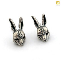 Stud Earring Gothic Cross Hare Rabbits Cute Women Jewelry Ear Vintage Pu... - $5.94