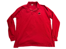 Vintage Red Carmel Polo Club Long Sleeve Shirt Made in USA Cotton Men Sz XL Golf image 1