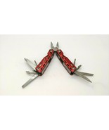 Snap-On Red Stainless Steel Multi Tool Pliers Wire Cutter Saw Screwdrive... - $12.86