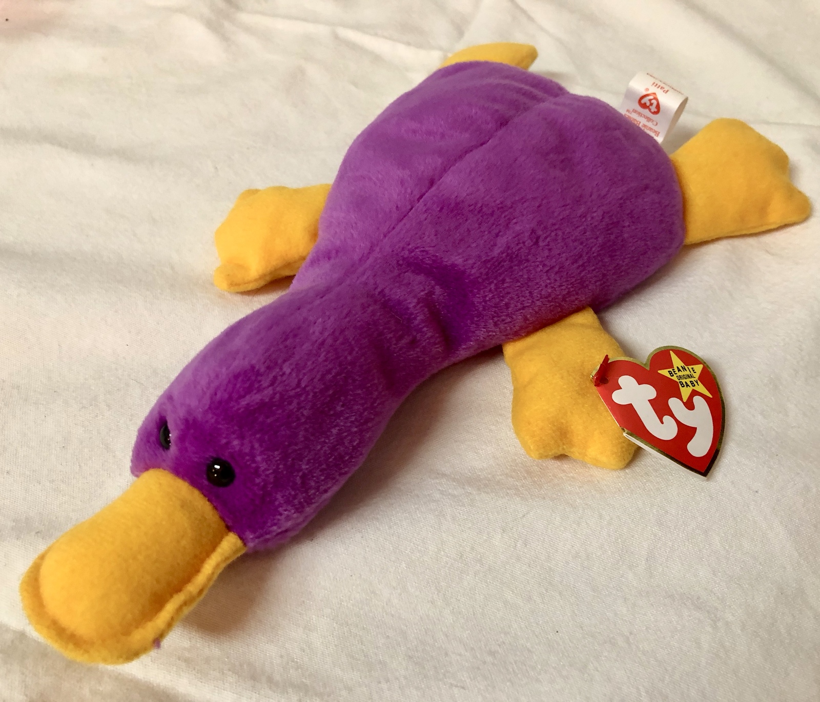 pink platypus beanie baby