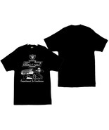 Felix The Cat With The Raiders Logo and A Chevy Impala Men&#39;s T-Shirts - $19.80