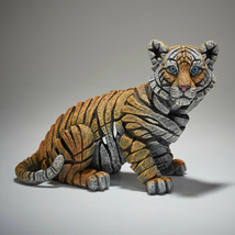 Edge Sculpture Tiger Cub Statue 9.5" Long Baby Orange Gray 6005339 Stone Resin image 6
