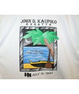 Vintage John D. Kaupiko Regatta Long Sleeve T-Shirt On a Anvil Tag Hawai... - $34.64