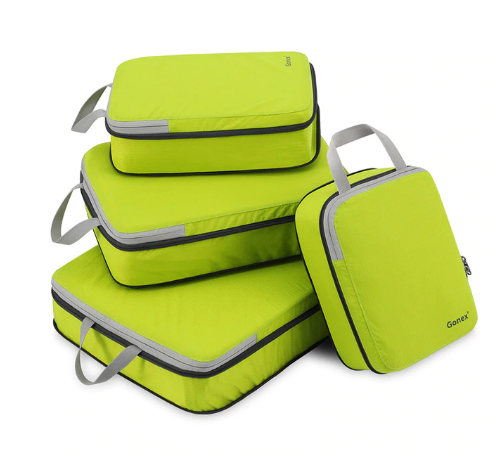 Gonex 4pcs/set Travel Suitcase Luggage Storage Bag Clothing Packing - Green