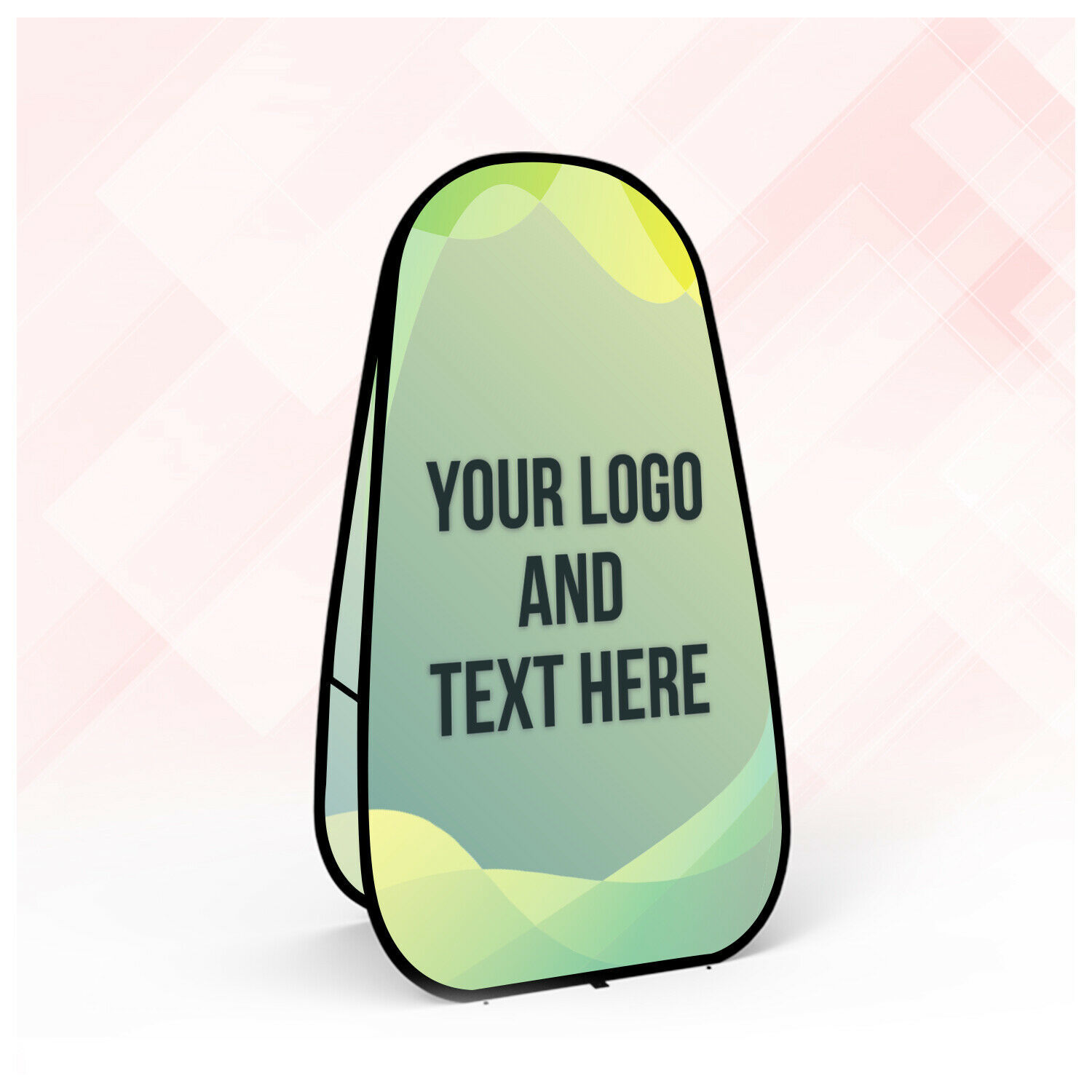 Custom Vertical Pop Up Banner Double Sided Advertising Board Sign 3.28