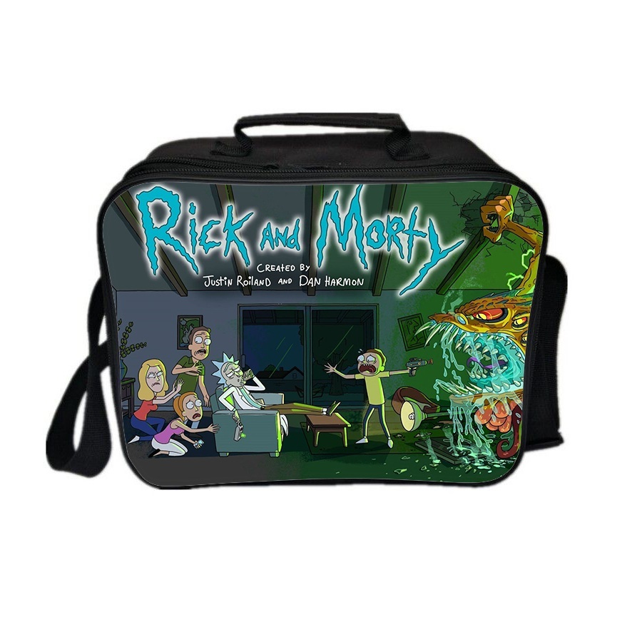 rick and morty lunch bag