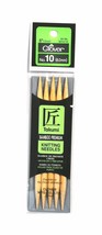 Clover Takumi Bamboo 5 Inch Double Point Knitting Needle Size 10 - $14.64