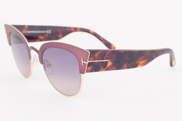 Tom Ford ALEXANDRA Pink Havana / Gray Gradient Sunglasses TF607-74B ALEXANDRA-02 - $217.55