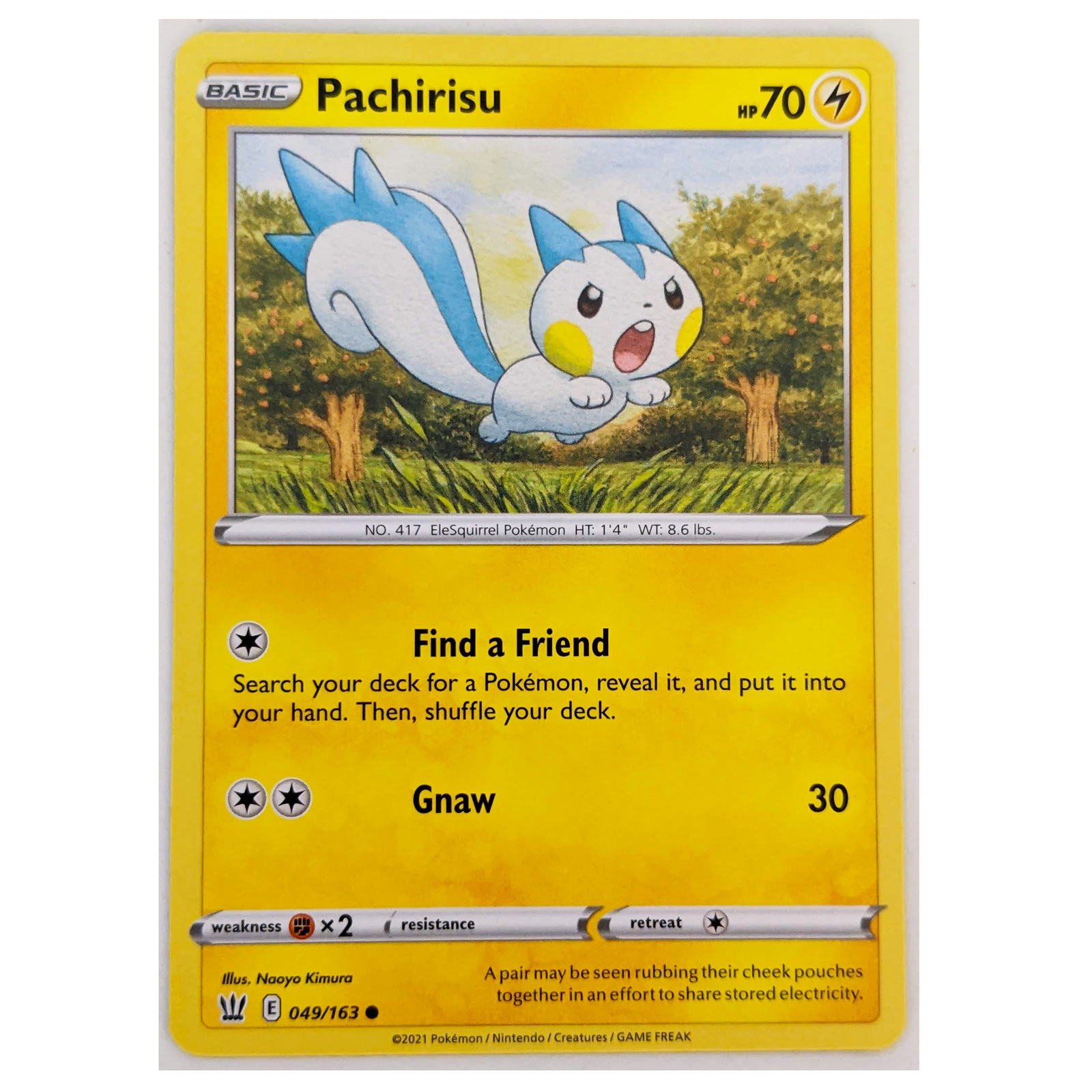 Battle Styles Pokemon Card Pachirisu 049 163 And 50 Similar Items