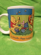 Walt Disney Winnie the Pooh Coffee Cup Mug "Bee Friendly Happy Being Me" - $9.50