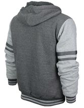 Men's Athletic California Graphic Sherpa Fleece Lined Cali Zip Up Hoodie Jacket image 11