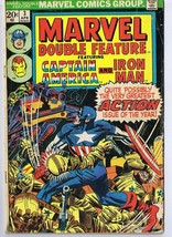 Marvel Double Feature #3 ORIGINAL Vintage 1974 Iron Man Captain America image 1