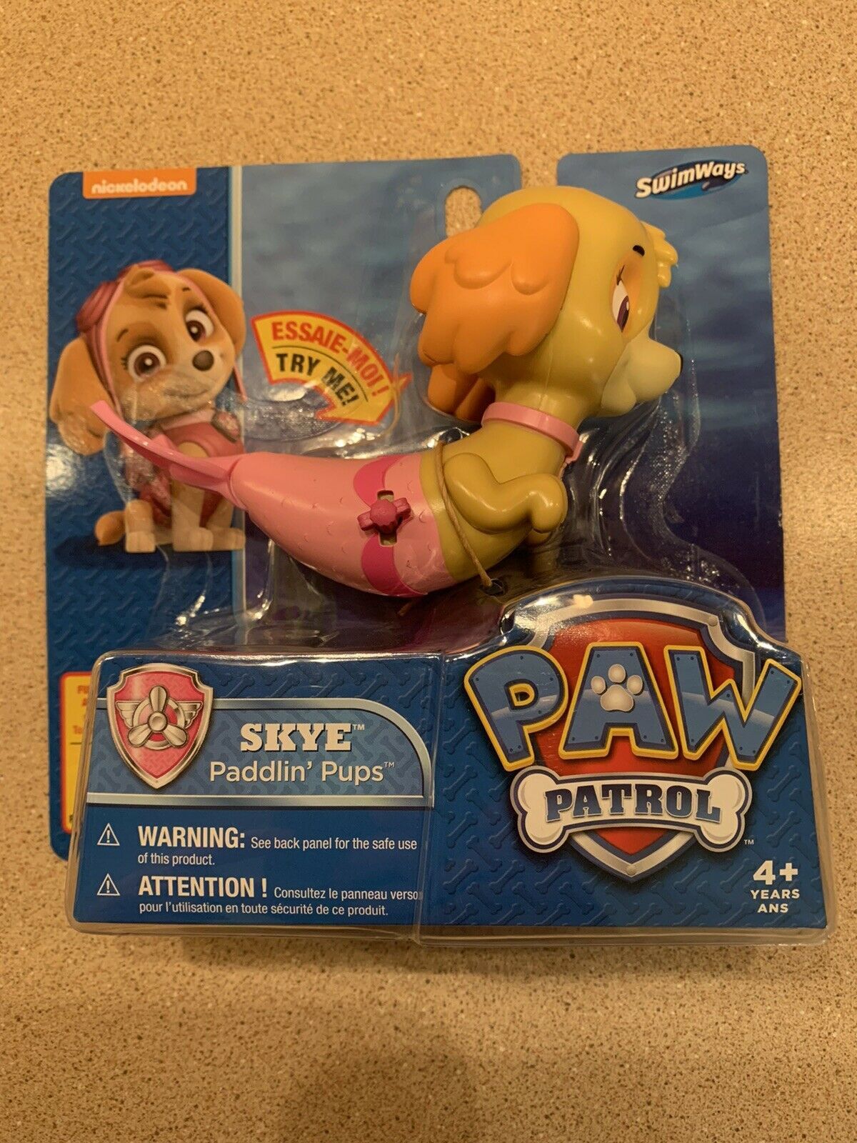 Primary image for Paw Patrol Paddlin Pups Skye New Water Toy Bath Toy