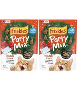 2 Purina Friskies Cat Treats Party Mix Original Crunch - Limited Edition... - $17.81