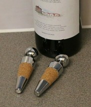 2 Piece Stainless Steel Wine Bottle Stopper - $20.26