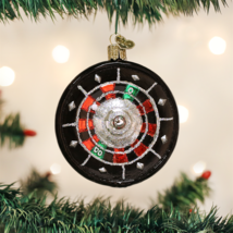 Old World Christmas Roulette Wheel Glass Christmas Ornament 44093 - $12.88
