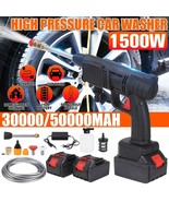 70Bar 1500W Wireless High Pressure Car Wash Washer Water Gun Spray Cleaner - $78.20+