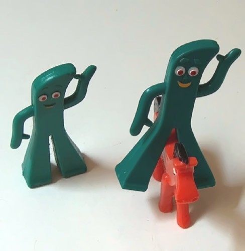 Vintage Gumby Set of Two plus Pokey by Jesco Prema Toy - Character