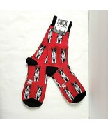 Sock It To Me NEW Men’s Crew Socks BOSTON TERRIER Black White Red - $16.33