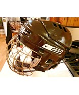 Bauer Ice Hockey Helmet Size 6 1/2 &quot; - 7 1/8&quot; NBH1500S With Face Mask EX... - $39.59
