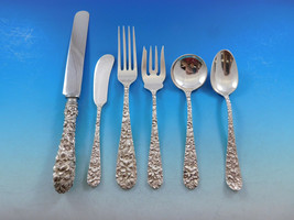 Princess by Stieff Sterling Silver Flatware Set for 12 Service Repousse - $12,865.05
